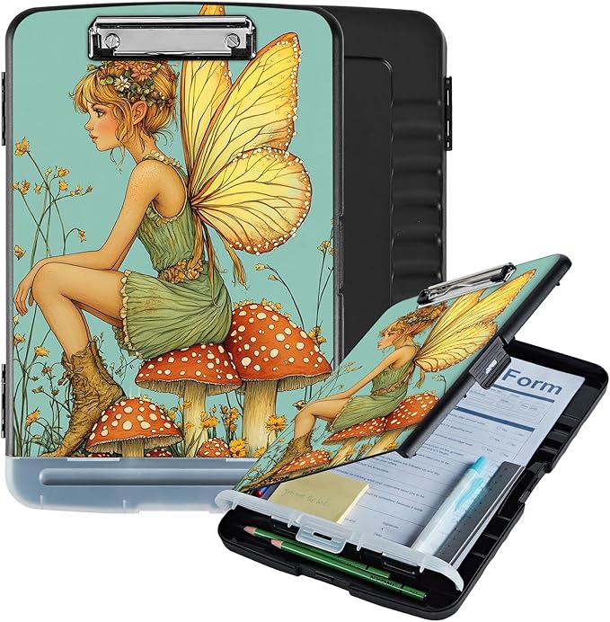 Clipboard with Storage Box & Pen Holder, Heavy Duty Clip Boards 8.5x11 by Unknown