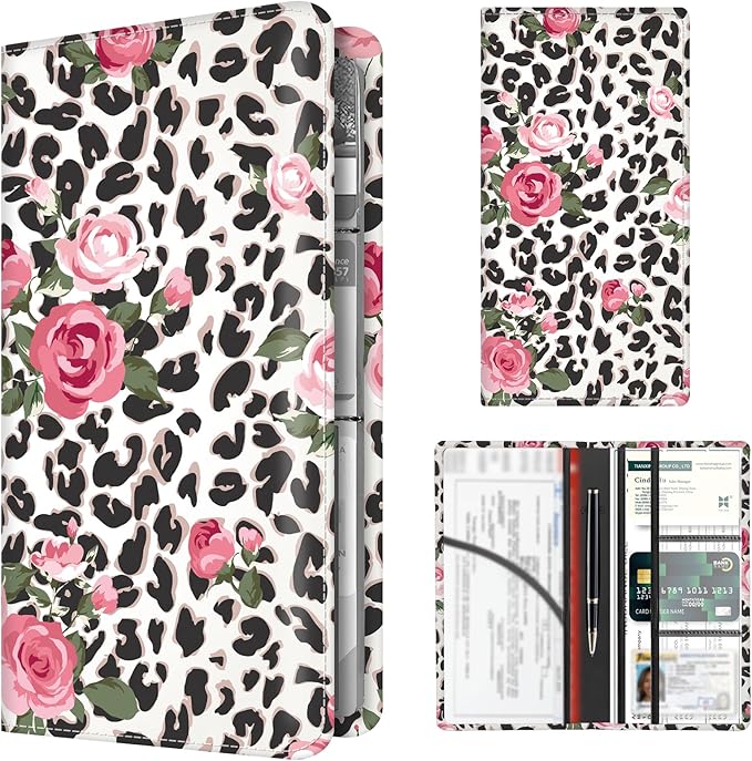Premium Car Registration and Insurance Card Holder, Cute PU Leather Car by Unknown