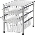 Simple Houseware Stackable 3 Tier Sliding Basket Organizer Drawer by SimpleHouseware