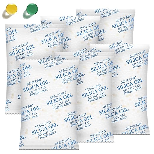 Moisture Absorbers – 100 Gram 40 Packs Silica Gel Packets Food Grade Silica by ABSORBKING
