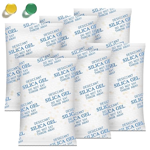 Moisture Absorbers – 100 Gram 16 Packs Silica Gel Packets Food Grade Silica by ABSORBKING