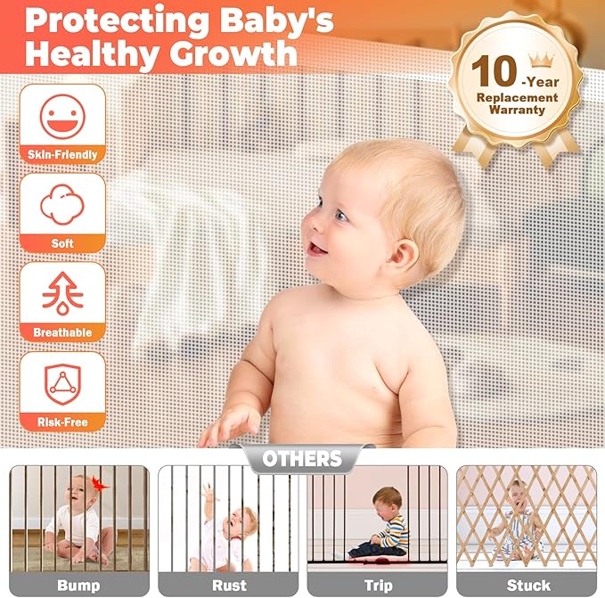Retractable Baby Gates Dog Gate - Image 4