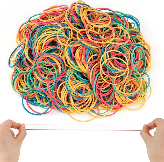 700 Pcs Rubber Bands, Size #16 Reusable Elastic Rubber Band by MOWPOG