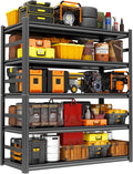 Storage Shelves, Garage Metal Shelving Unit, Adjustable, Double-Layer Column by Beaunatixx