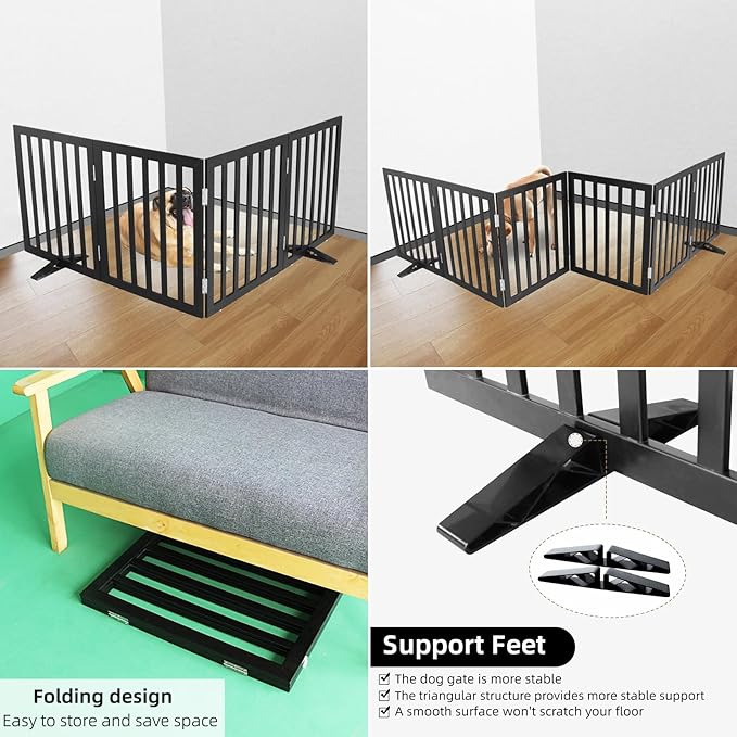 ZJSF Freestanding Indoor Dog Gate - Image 4
