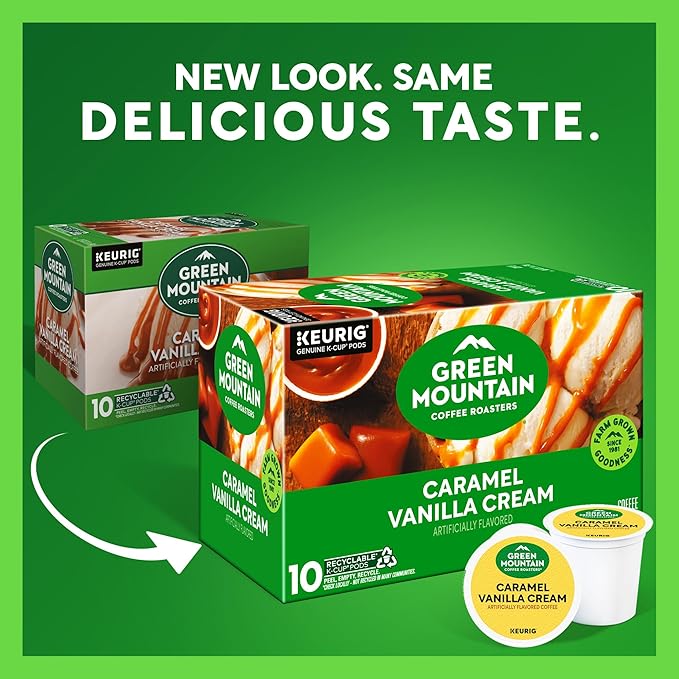 Green Mountain Coffee Roasters Caramel Vanilla Cream, Keurig Single Serve K-Cup - Image 2