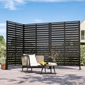 Modern Shade Metal Privacy Screen 72" H x 48" W, Freestanding Decorative by MODERNSHADE