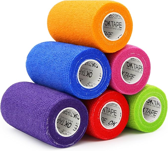 OK TAPE Self Adherent Cohesive Bandages Wrap by OKTAPE