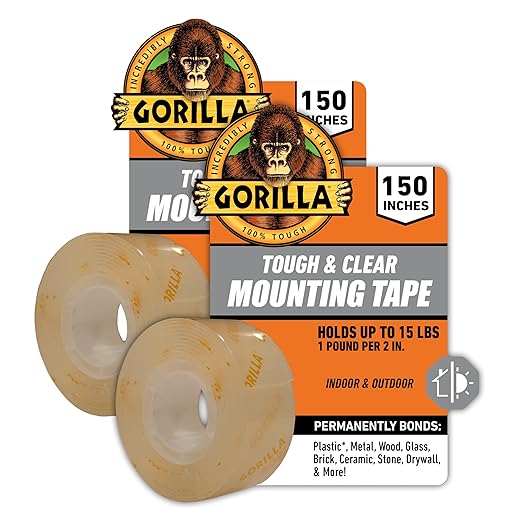 Gorilla Tough & Clear Double Sided Mounting Tape by Gorilla