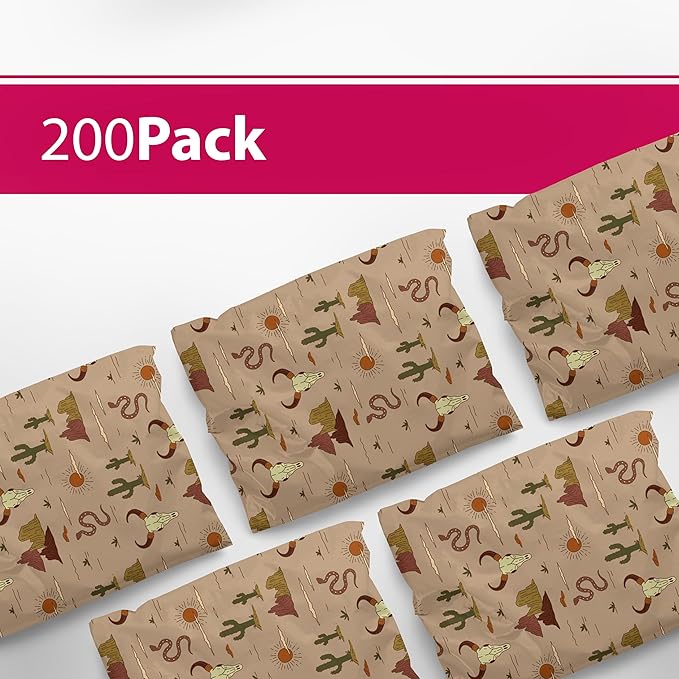 6x9 Poly Mailers – Western Boho – Waterproof, Tear-Resistant Shipping Bags - Image 2
