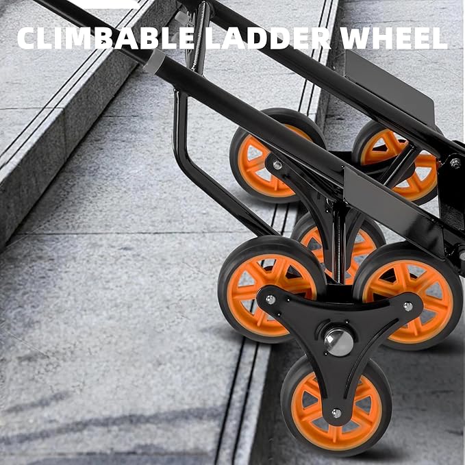 Heavy Duty Stair Climbing Hand Truck Dolly Cart, Portable and Foldable - Image 3