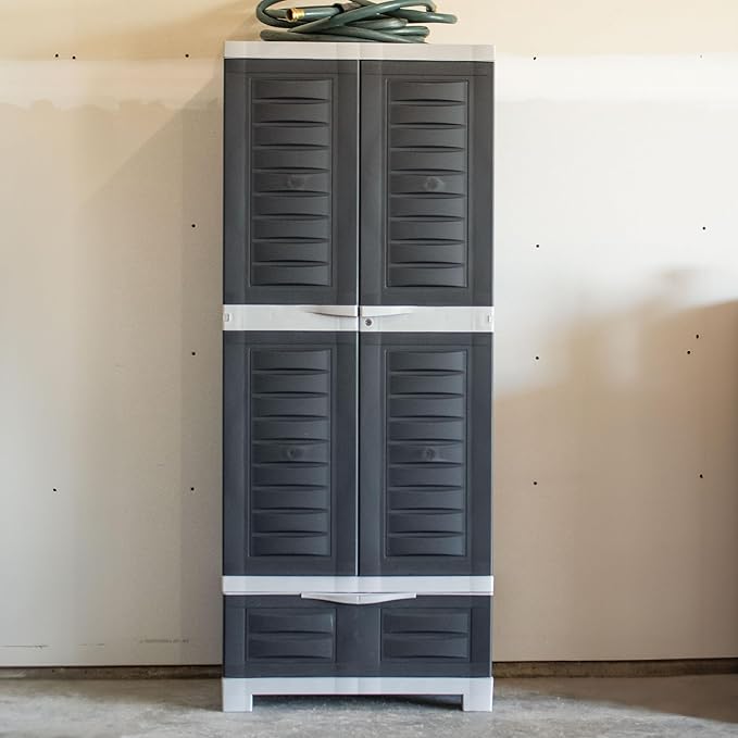 Sunnydaze Lockable Storage Cabinet - Image 2