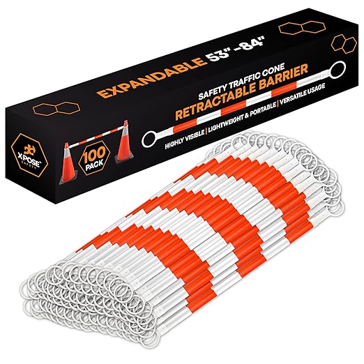 Retractable Barrier for Safety Traffic Cones by XposeSafety