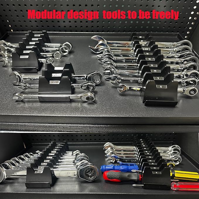 24 PCS Magnetic Modular Wrench Organizer Wrench Holder - Image 5