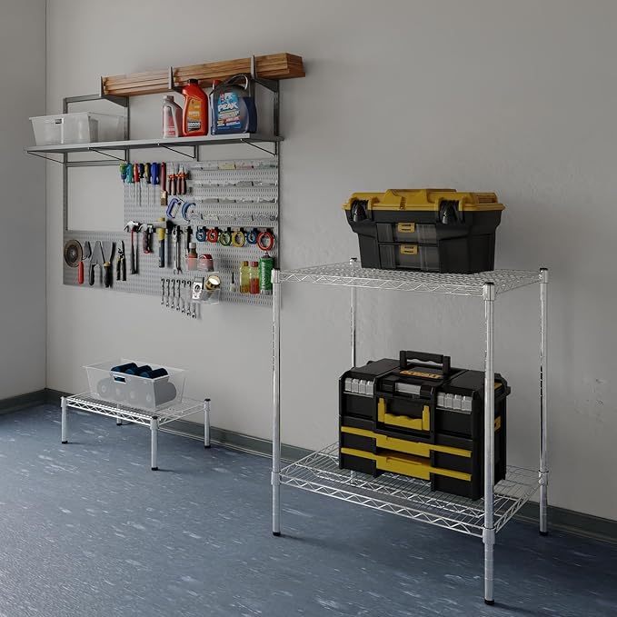 21" Deep x 30" Wide x 34" Height Wire Shelving Kit | 2-Tier | NSF Commercial - Image 2