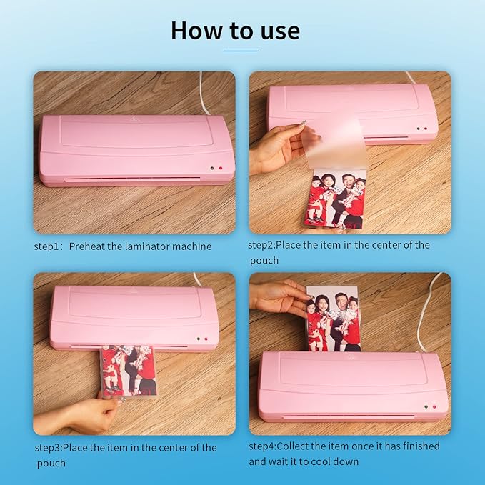 Uinkit Thermal Laminating Pouches Variety Small Size 5mil Thickness Card - Image 7