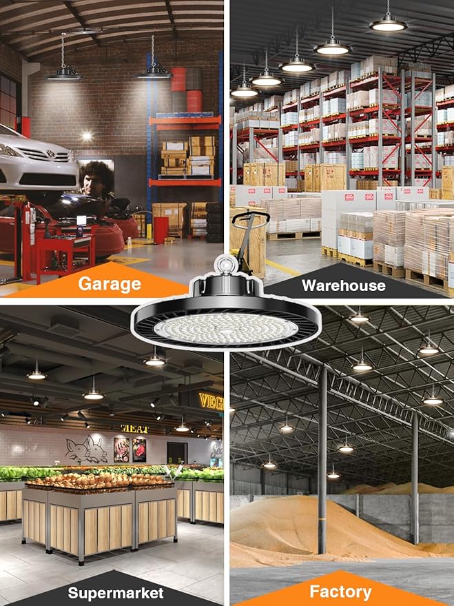 8 Pack 150W UFO LED High Bay Lights, 5000K Daylight, Super Bright 22500 LM - Image 6