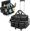 Large Cleaning Caddy with Detachable Trolley & Shoulder Strap, Cleaning by HODRANT