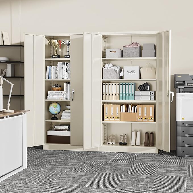 Greenvelly Metal Garage Storage Cabinet - Image 2