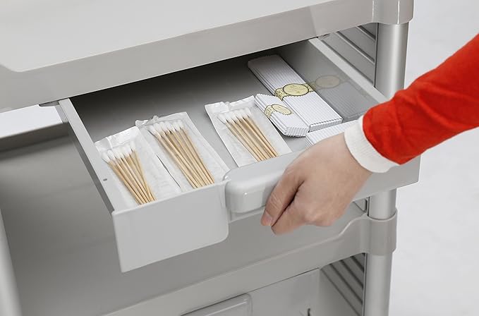JaboEquip, 3 Shelf Small Medical Cart - Image 3