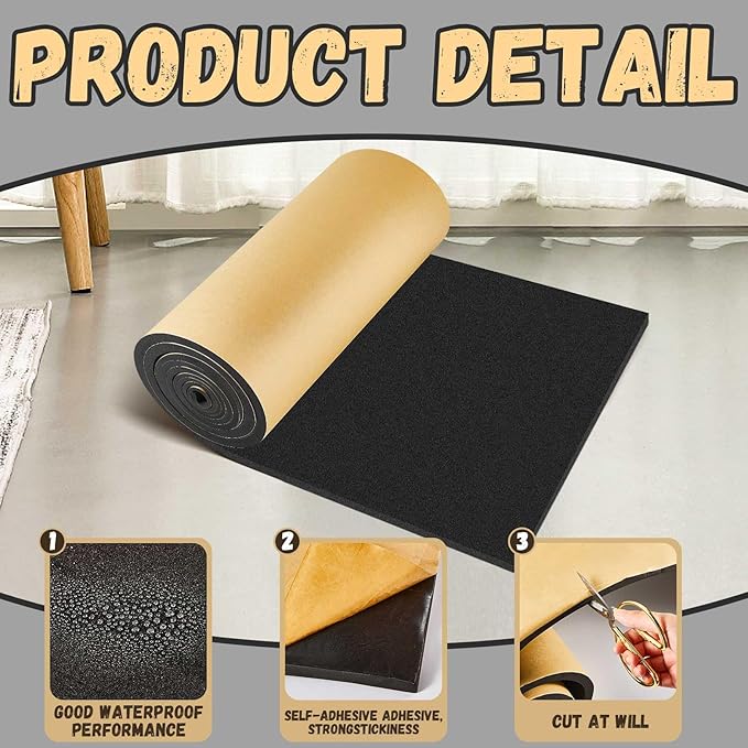 Pangda 1 Piece 157 x 16 x 1/4 Inch Extra Large Marine Foam Roll Closed Cell - Image 4