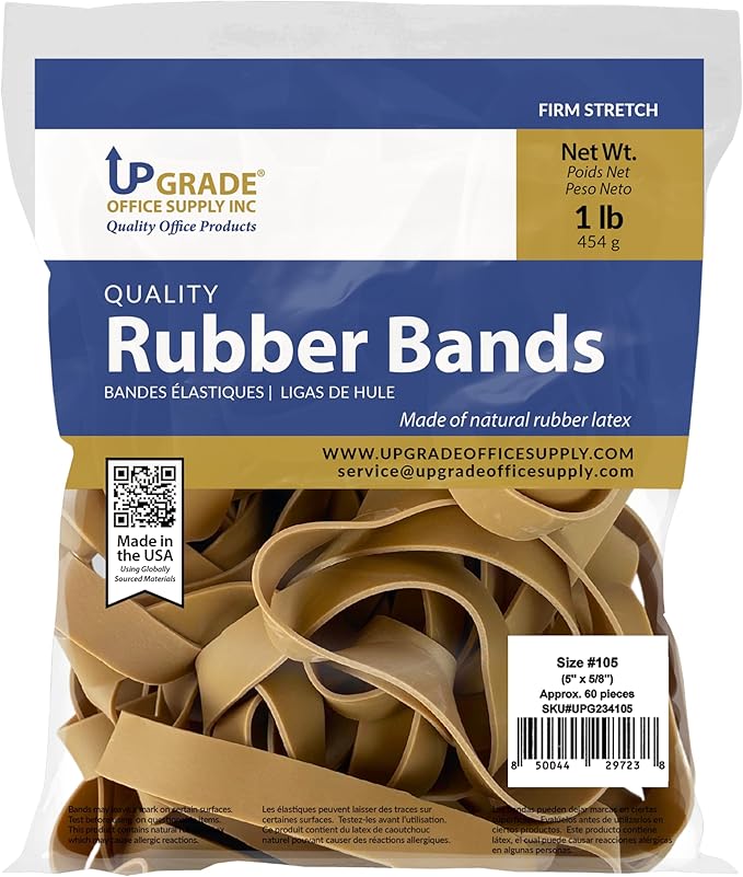 Upgrade Rubber Bands, Size 105, 1 lb Bags, Made in USA - Image 5