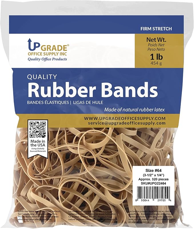 Upgrade Rubber Bands, Size 64, 1 lb Bags, Made in USA - Image 3