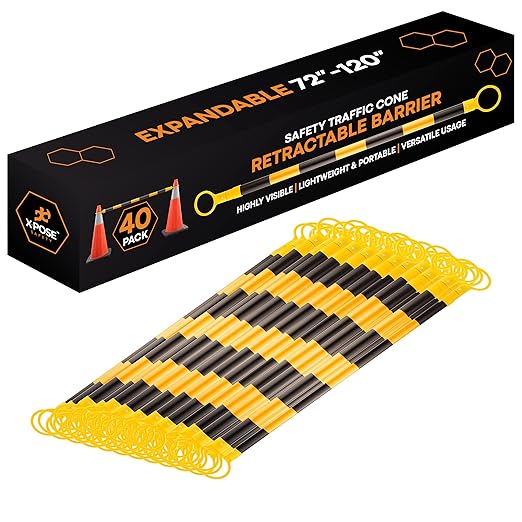 Retractable Barrier for Safety Traffic Cones by XposeSafety