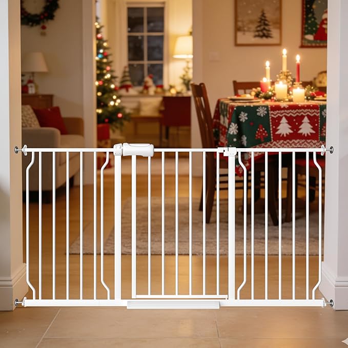 57.5-62" Extra Wide Baby Gate for Doorways by FlowerFrail