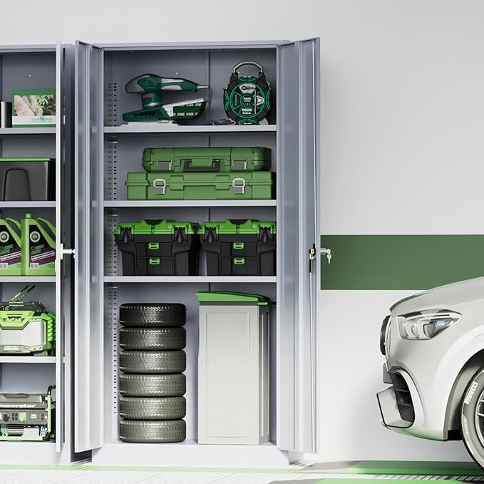 INTERGREAT Metal Storage Cabinet, Locking Tool Cabinets - Image 9