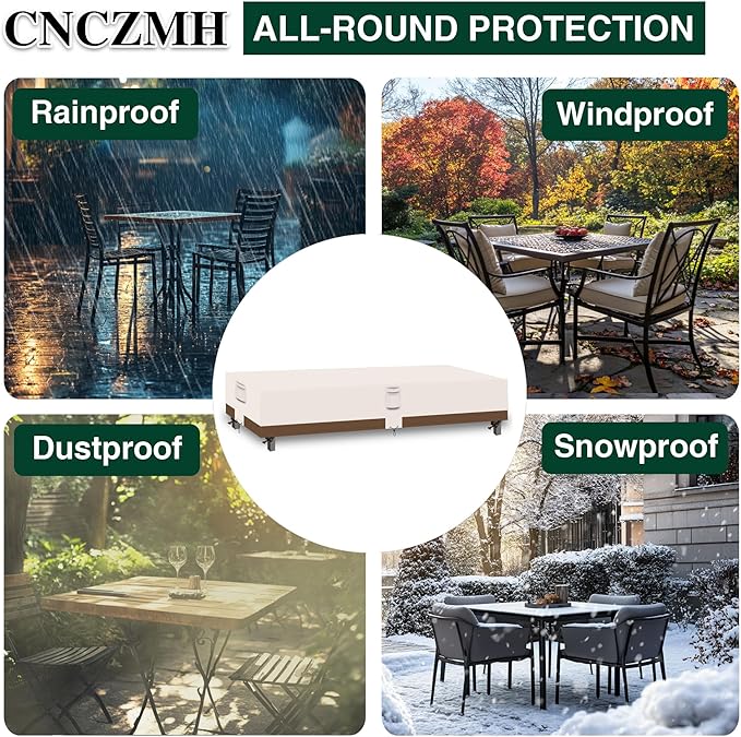 Heavy Duty Patio Furniture Covers Waterproof, 600D Outdoor Furniture Cover - Image 6
