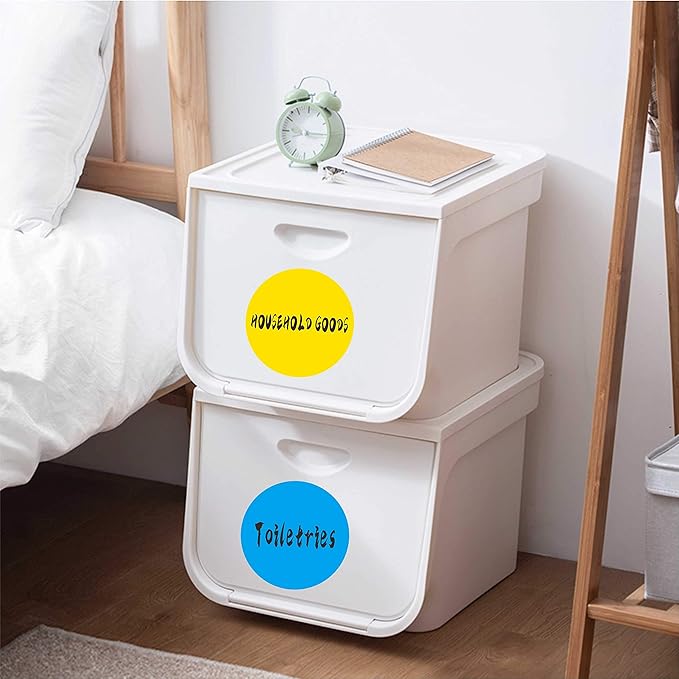 PARLAIM 2000PCS 3 Inch Round Color-Code Circle Dot Sticker Labels, 4 Rolls - Image 2