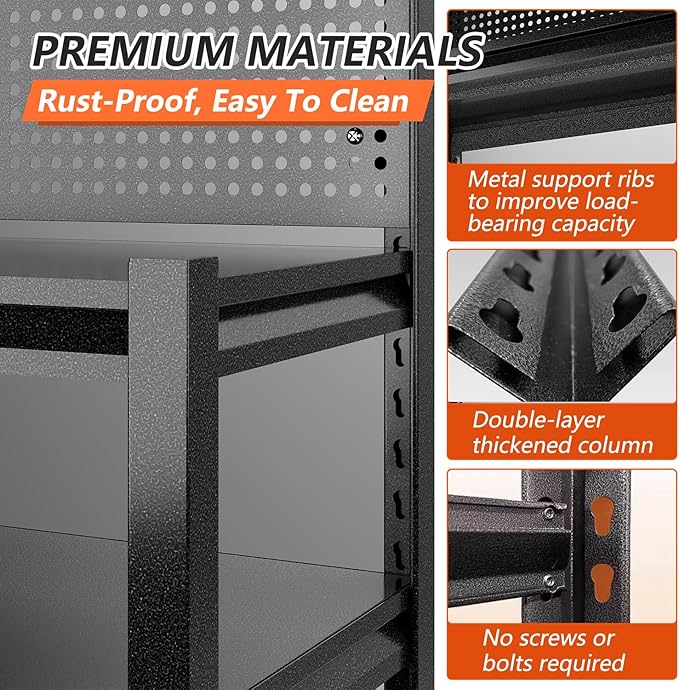 Metal Garage Shelving Unit - Image 5