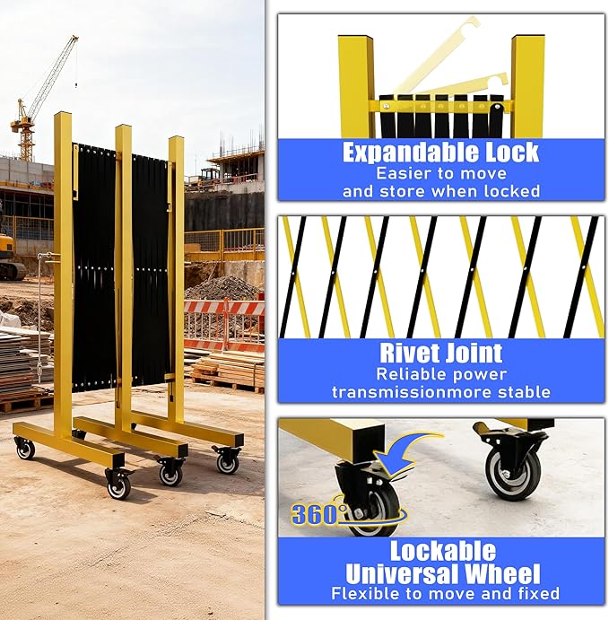 Industrial Expandable Barricade, Folding Security Gate Safety Barricade - Image 3
