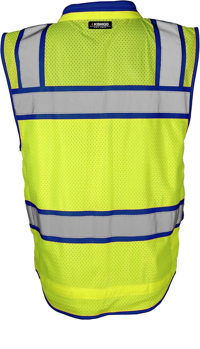 Kishigo Men's High Visibility Reflective Color Contrast Performance Surveyors - Image 4