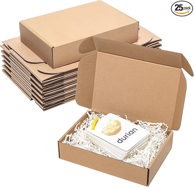 Shipping Boxes 9x6x2" 25 Pack by Wowxyz
