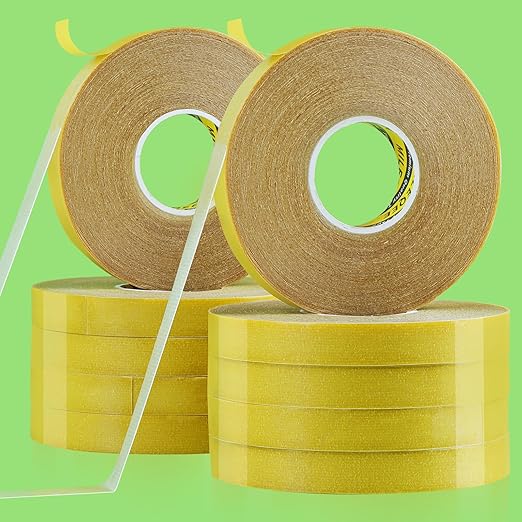 10Pack Double Sided Tape Heavy Duty, 0.59" x 66FT, Super Sticky Resistente by MILEQEE