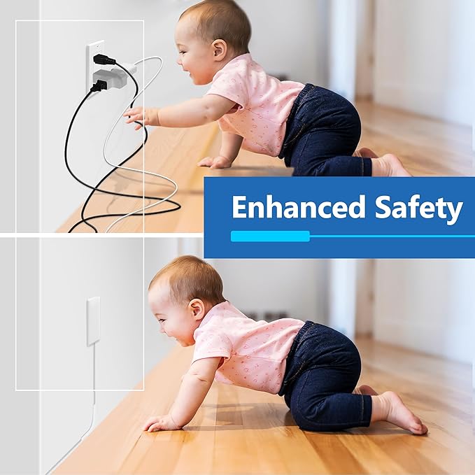 LIDER Outlet Extender with 3 Receptacles, 12W USB Type-A, and USB Type-C - Image 4