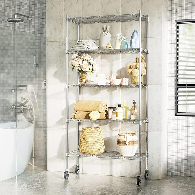 Auslar 5-Shelf Storage Shelves - Image 9