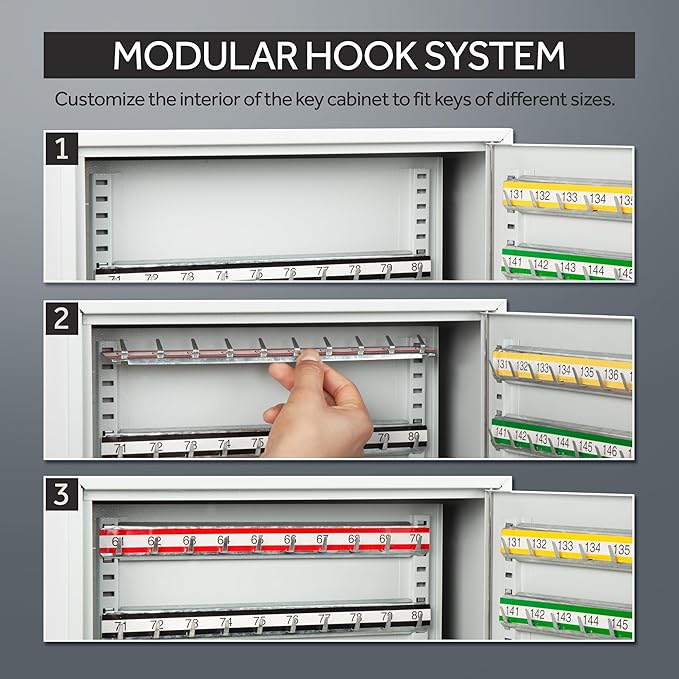 Durabox 200 Position Steel Key Cabinet - Image 4