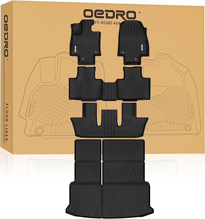OEDRO Upgraded Floor Mats Fit for Toyota Grand Highlander 2024 2025 2026 by OEDRO
