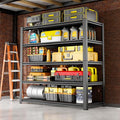 72''H Garage Shelving Heavy Duty, 2500LBS Storage Shelves, 5-Tier Adjustable by Qxdyt