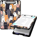 Clipboard with Storage, High Capacity Plastic Storage Clipboard with Low by Qindaiwen