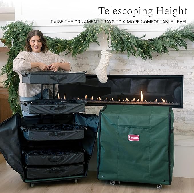 - Adjustable Organizer Holds 120 Ornaments up to 4 Inches Tall by Nearly Any - Image 2