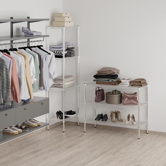 18" Deep x 42" Wide x 34" Height Wire Shelving Kit | 3-Tier | NSF Commercial - Image 7