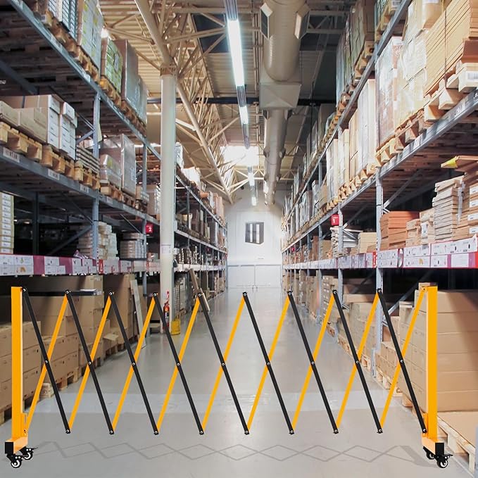 11.5FT Expandable Barricade Gate, Expandable Metal Barricade Gate Alloy Fence - Image 5