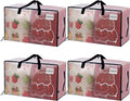 VENO 4 Pack Moving Bags and Large Christmas Decoration Storage Bins by Veno