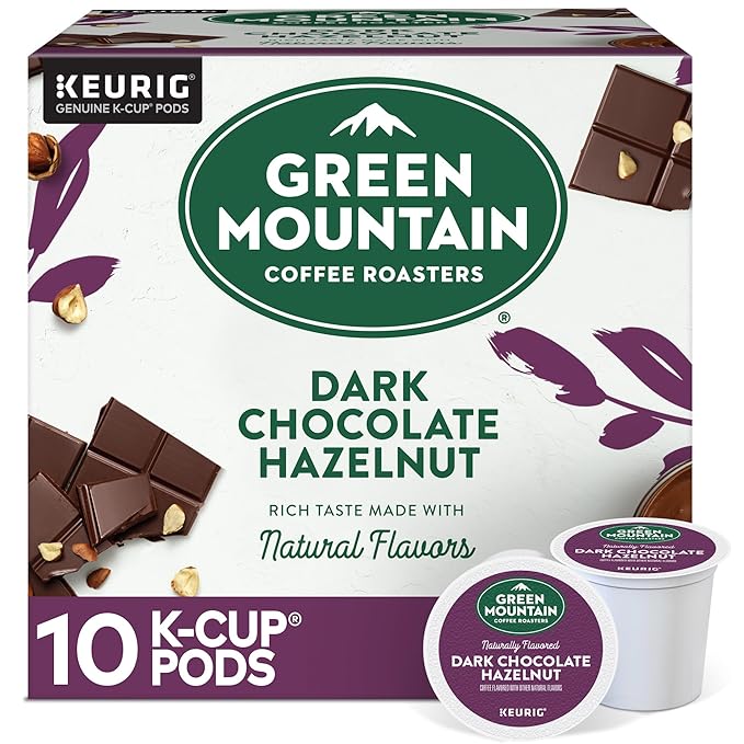 Green Mountain Coffee Roasters Dark Chocolate Hazelnut Coffee, Keurig Single by GreenMountainCoffeeRoasters