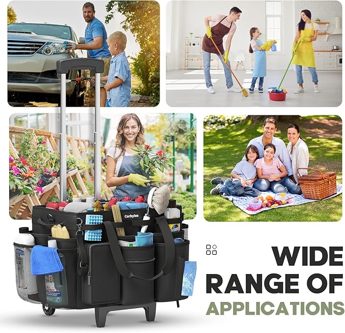 Rolling Cleaning Caddy Bag - Image 7