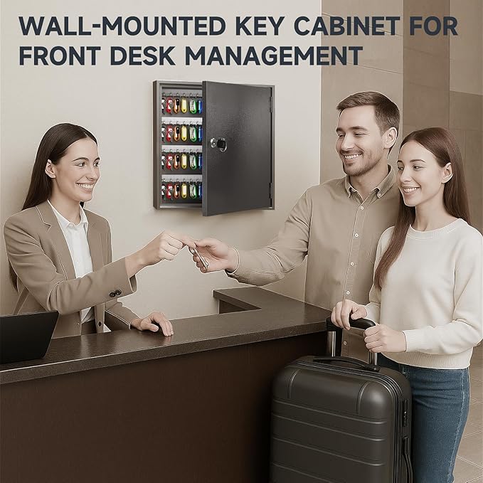 WeHere Key Lock Box for 120 Keys, Wall Mount Key Cabinet - Image 5